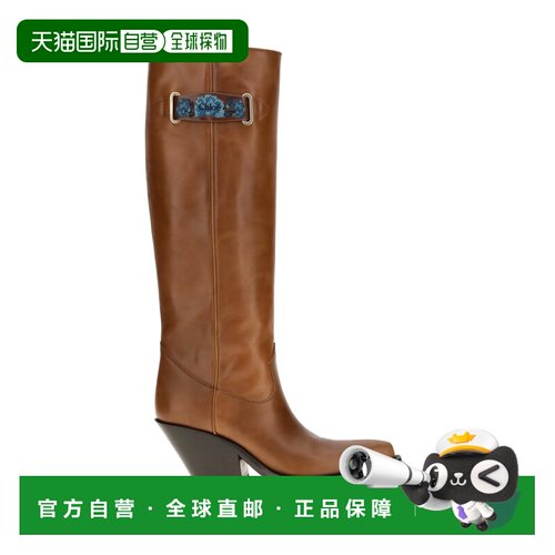 香港直邮Chloe 蔻依 女士 Azelan 过膝皮质靴子 CH26W20D1K26O