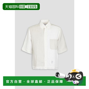 汤姆 布朗 亚麻衬衫 香港直邮Thom tone Browne Two 1h可退 男士