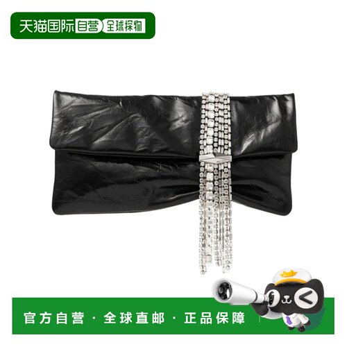 香港直邮JIMMY CHOO 女士单肩包 ZANDRABYN000071 CO 黑色 徽标手