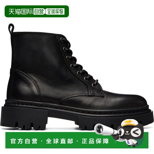 1h可退 香港直邮Staud 女士 STAUD 黑色 Henry Combat 踝靴 F25F1