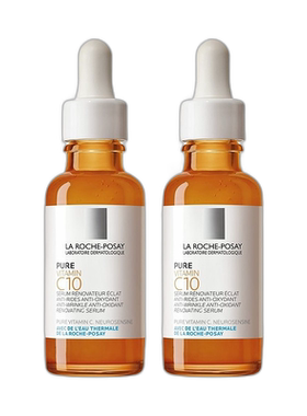 欧洲直邮La Roche Posay理肤泉维C12抗氧精华液30MLx2 24年正品