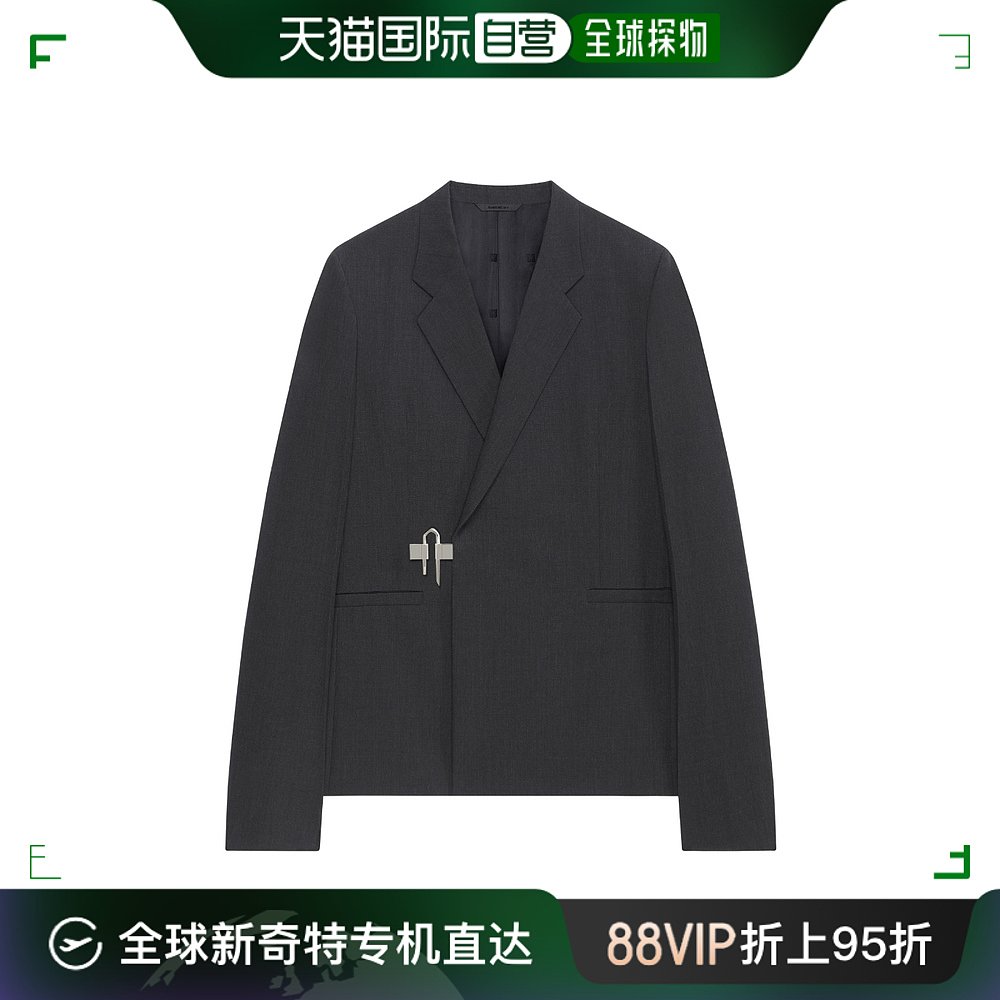 香港直邮Givenchy 修身挂锁开合西装外套 BM30B213MP