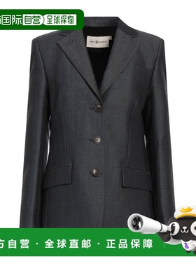 香港直邮Tory Burch 托里 伯奇 女士 西装外套 grey灰色 舒适时尚