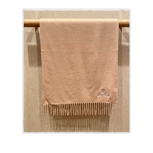 香港直邮Loro Piana logo标识围巾 FAO3766羊绒纯色流苏保暖