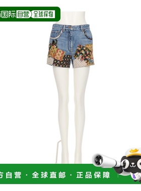 香港直邮Valentino 腰带袢牛仔短裤 BDD2AW9YB