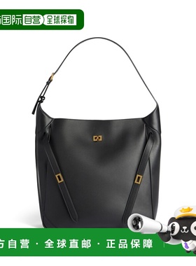 自营欧洲直邮Balenciaga巴黎世家 Bel Air女士黑色logo标识大号单