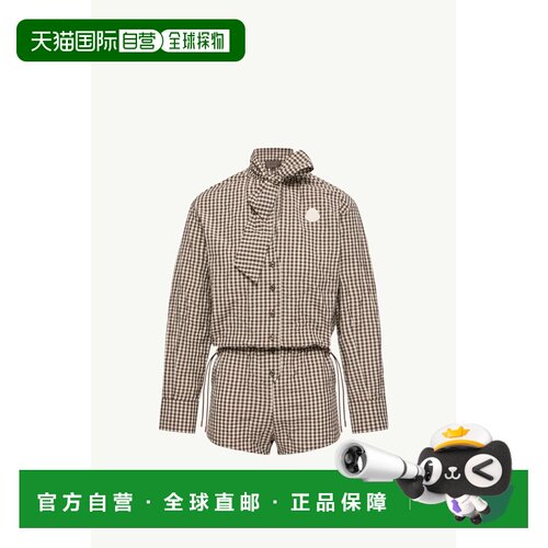 欧洲直邮MONCLER(盟可睐) Combinaison vichy avec nœud