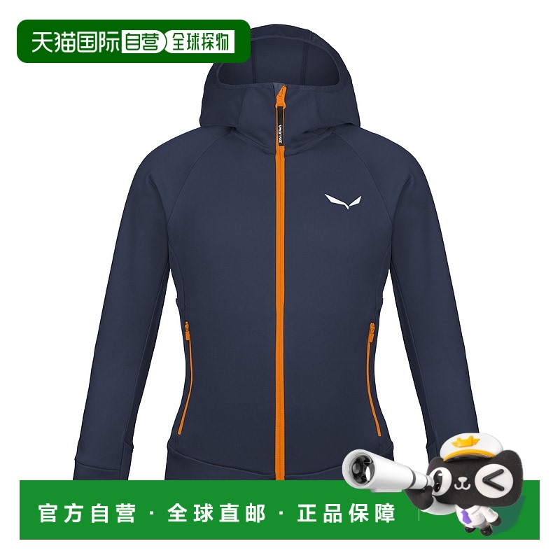 自营欧洲直邮Salewa沙乐华 Puez Polarlite 儿童拉链连帽衫抓绒