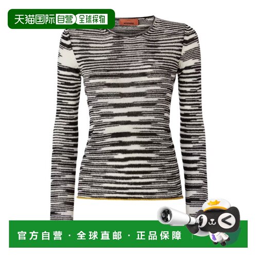 香港直邮Missoni 火焰图案圆领毛衣 DS25WN0LBK01C9针织长袖