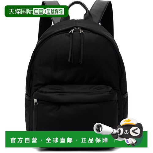 香港直邮Ami Paris 女士 黑色 Nylon Marcel 双肩包 ULL728AW0001