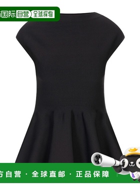 香港直邮Alaia 荷叶边针织上衣 AA9H1171K034A