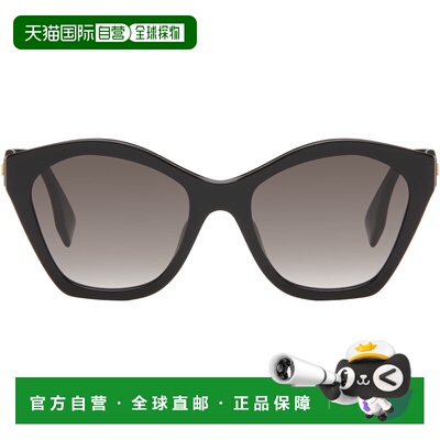 香港直邮Fendi 芬迪 女士 黑色 Lettering 太阳镜 FE40175IW5401F