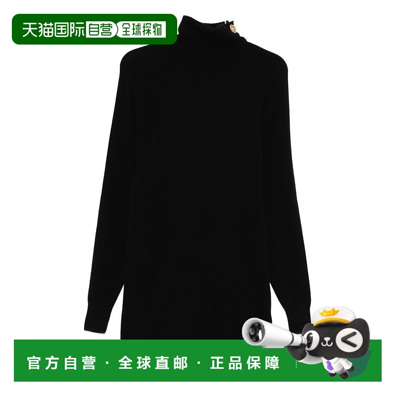 香港直邮Balmain 巴尔曼 女士 黑色连衣裙 FF0R9382KI87