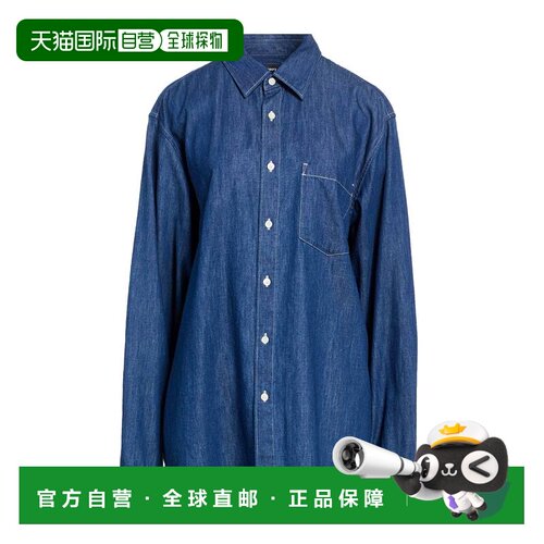 1h可退 香港直邮THEORY 希尔瑞 女士 牛仔布衬衫 blue蓝色 舒适时