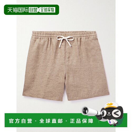1h可退 美国直邮Loro Piana 诺悠翩雅 男士 Arizona 直筒亚麻抽绳