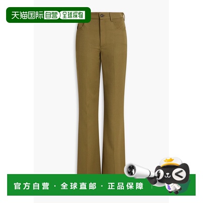 香港直邮The Attico 女士 羊毛/斜纹布喇叭长裤 251WCP00273WWW06