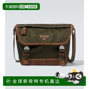 香港直邮Prada 男士 1h可退 普拉达 中号山羊皮边肩包 Nylon