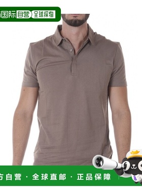 香港直邮Versace 翻领polo衫 V800753BVJ00413MARRONE短袖范思哲