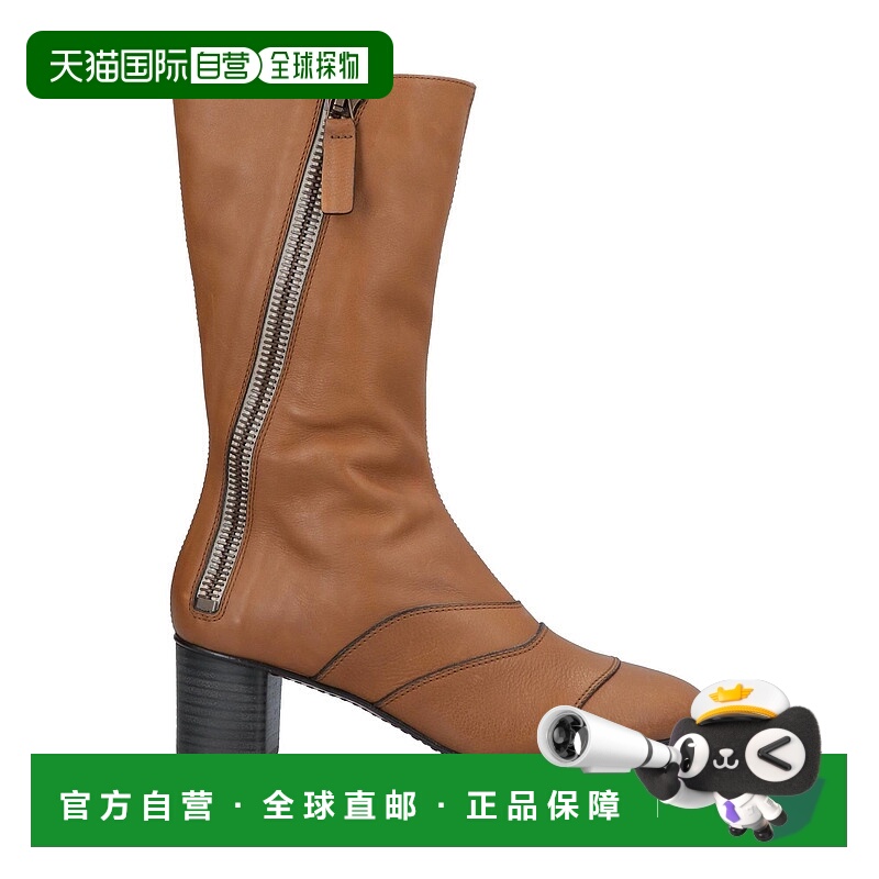 1h可退 香港直邮Chloe 蔻依 女士 脚踝靴 brown棕色 舒适时尚