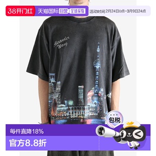 【自营】海外直邮Alexander Wang亚历山大王热印图案短袖T恤男女