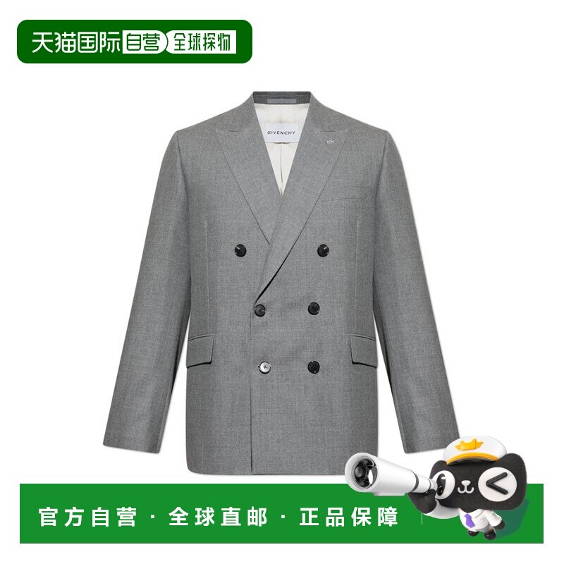 1h可退 香港直邮Givenchy 纪梵希 男士 双排扣西装外套 BM30K6164
