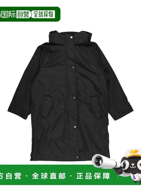 1h可退 香港直邮Molo 女童 长款夹克童装 black黑色 舒适时尚