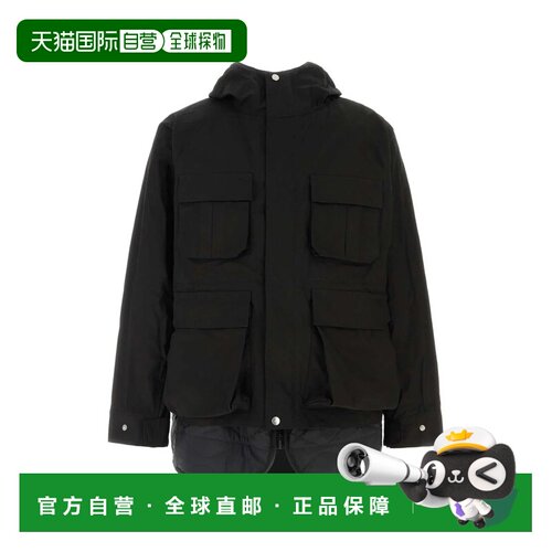 1h可退 香港直邮SACAI 男士外套 2503770M001 AW2025 黑色 长袖连