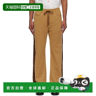 1h可退 香港直邮Casablanca 男士 棕色 & 驼色 Chenille Panelled