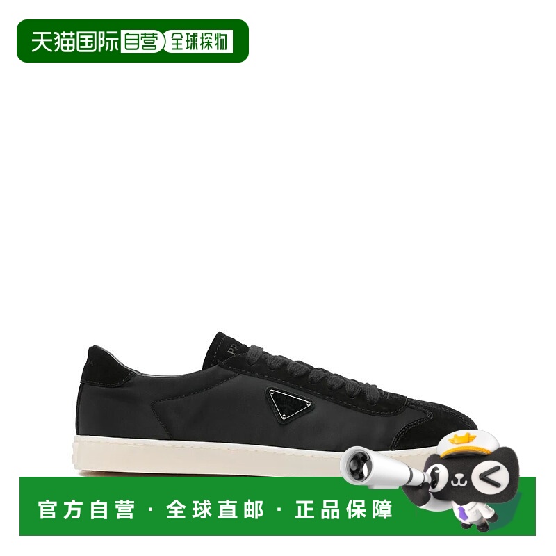 1h可退 香港直邮Prada 普拉达 男士 INSERTS 尼龙绒面革运动鞋 2E