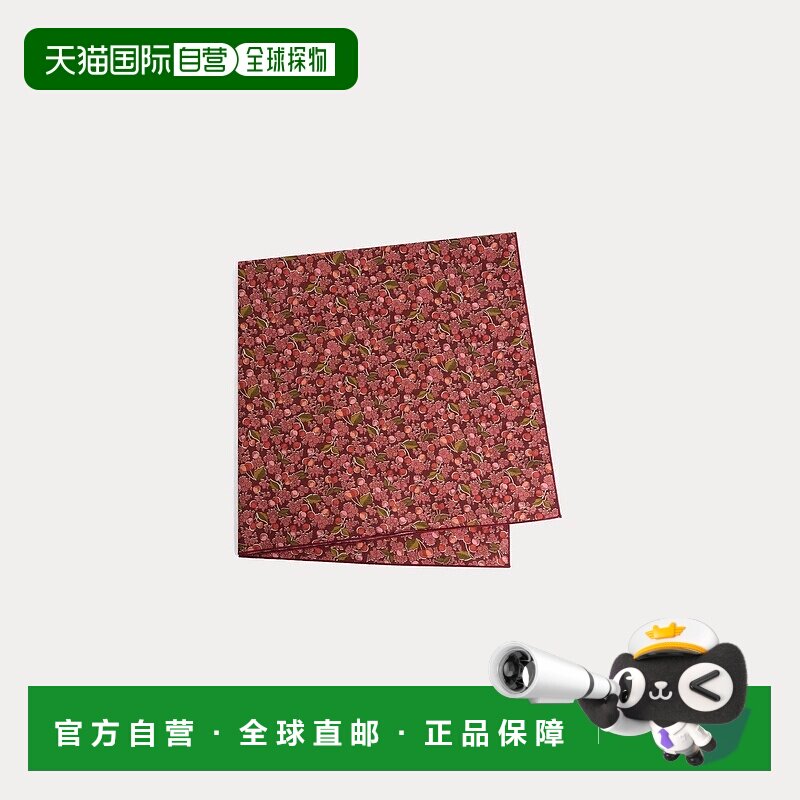 自营欧洲直邮Bonpoint小樱桃 Cayati儿童红色Liberty布料围巾