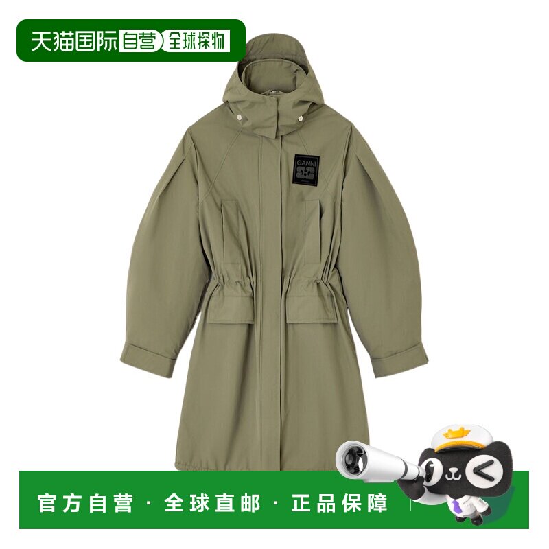 香港直邮Ganni 三层派克大衣 W1013
