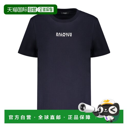 1h可退 香港直邮BALMAIN 女士T恤 GF6EF000BB04SDQ SS2025 黑色