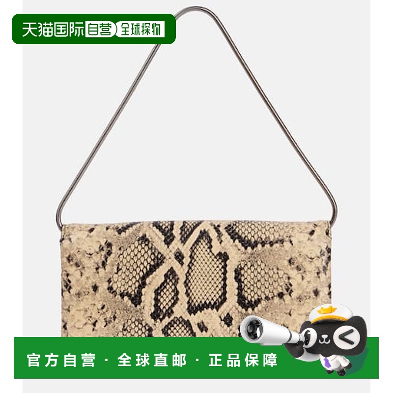 香港直邮Jil Sander 吉尔 桑达 女士 Carnet 蛇纹皮革手包手提包