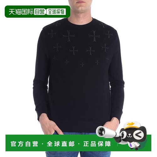 香港直邮Neil Barrett 圆领徽标卫衣 PBJS376F536S
