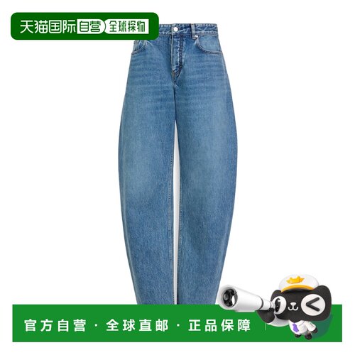 1h可退 Alaia 弧形灯笼九分牛仔裤 P1280D017C-A29