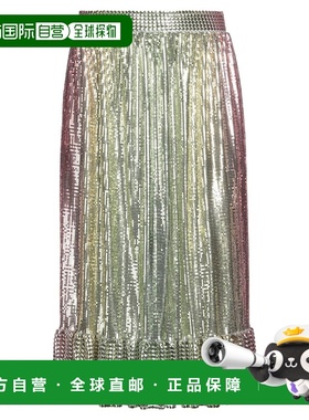 香港直邮Rabanne 女士 中长半身裙 green绿色 舒适时尚