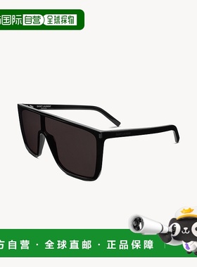 自营欧洲直邮YSL圣罗兰 SL 364女士黑色醋酸纤维面罩式太阳镜