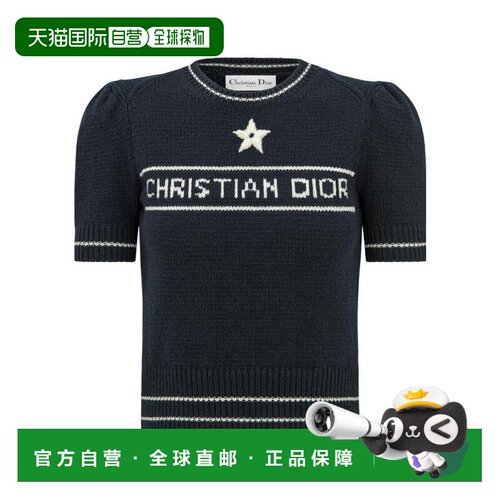 香港直邮CHRISTIAN DIOR 女士针织衫 224S09AM308【付后1h可退】