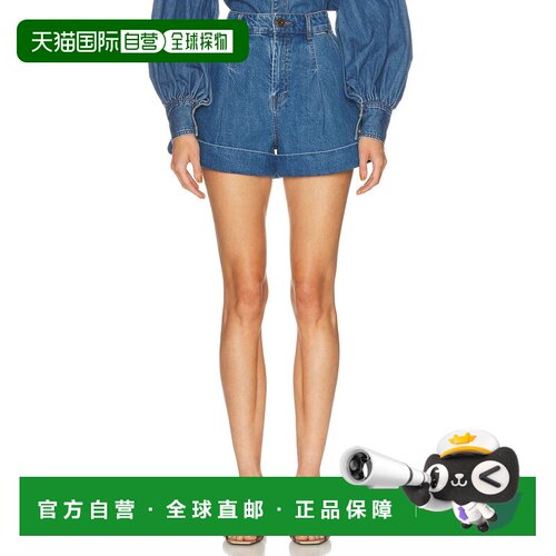 1h可退 美国直邮ZIMMERMANN 女士 牛仔精细剪裁短裤 8715AS26R