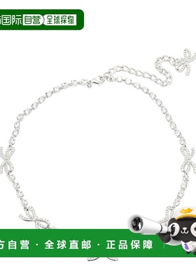 香港直邮Self-Portrait 女士 bows 水晶项链 RS26611NSLSILVER