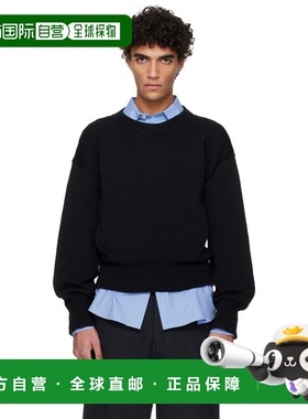 香港直邮Jil Sander 吉尔 桑达 男士 黑色针织衫 J22GP0279J15474