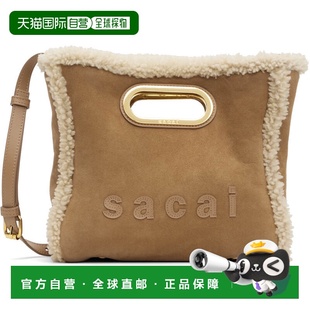 1h可退 香港直邮Sacai 女士 驼色小号托特包 S15601 brown棕色 舒