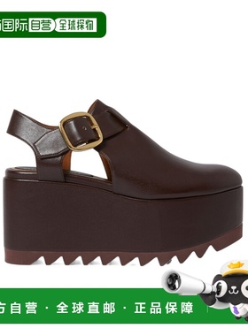 1h可退 香港直邮Stella McCartney Elyse Closed-Toe T-Bar Platf