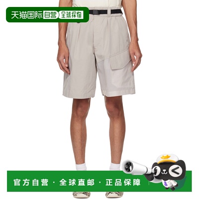 香港直邮Y-3 男士 驼色 UT Wideleg 休闲裤工装短裤 KS5229