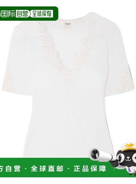 香港直邮Chloe V 领上衣 CH25UMP10615针织衫