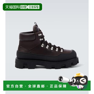 1h可退 香港直邮Moncler 盟可睐 男士 Peak 跋涉皮质登山靴男鞋