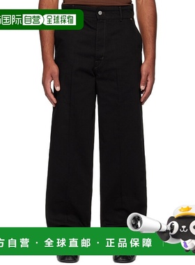 1h可退 香港直邮Lemaire 男士 黑色 Maxi Barrel Workwear 牛仔裤