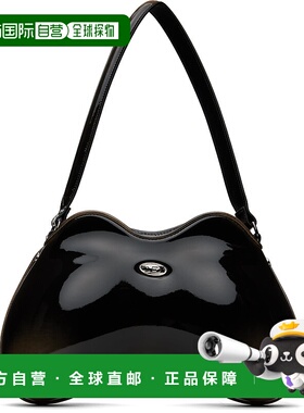 香港直邮Diesel 迪赛 女士 黑色 Double-D 单肩包 X10327P8008