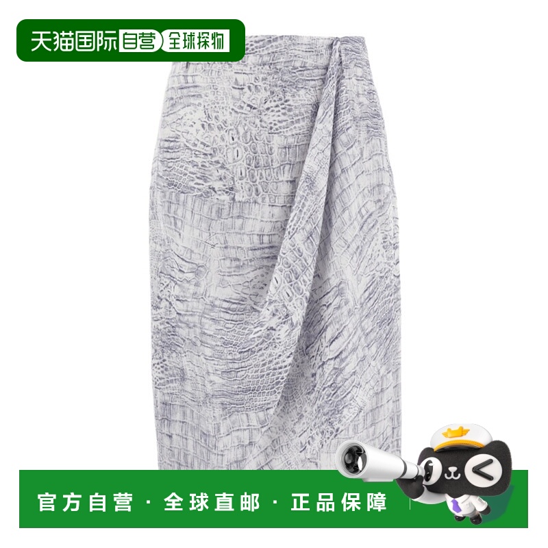 香港直邮Salvatore Ferragamo 裹身半身裙 13I043