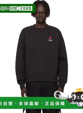 香港直邮Kenzo 高田贤三 男士 黑色 Paris Boke Flower Embroider